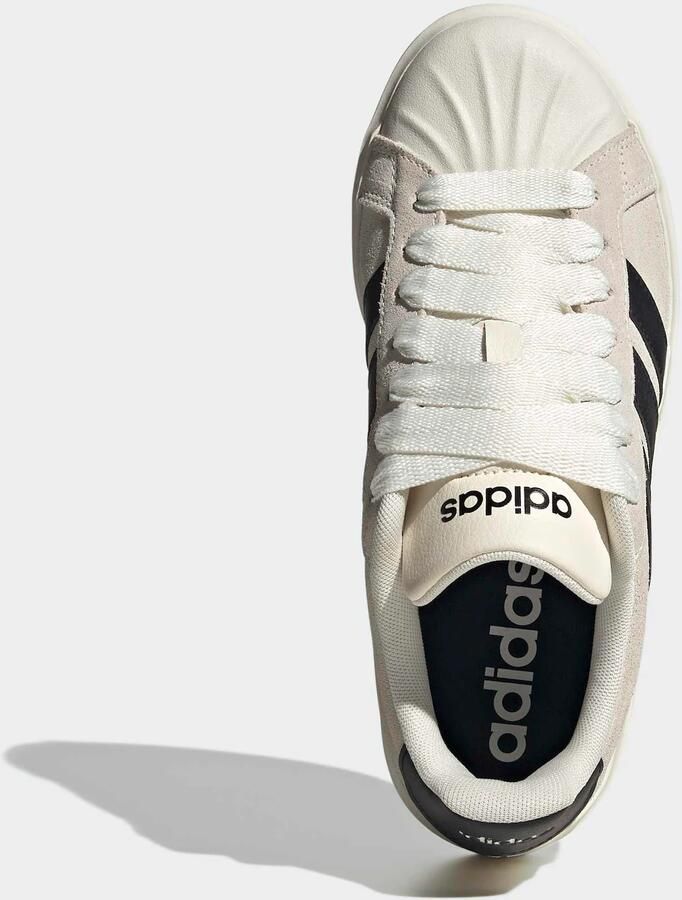 Adidas Sportswear Streettalk Bold leren suède sneakers ecru zwart - Foto 7
