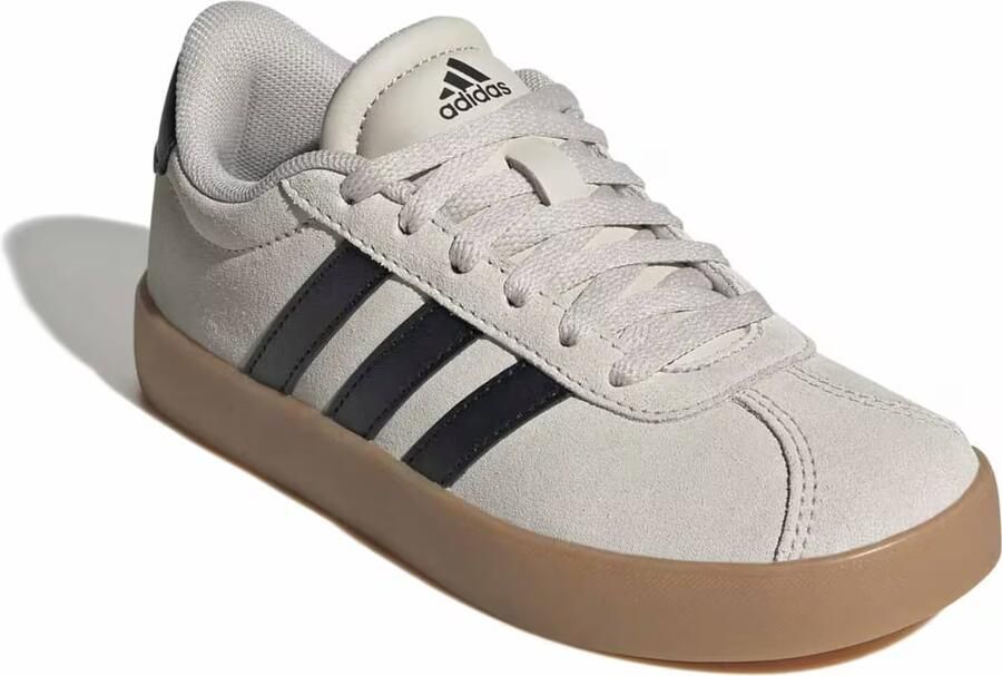 Adidas Sportswear leren suède sneakers lichtgrijs zwart - Foto 4