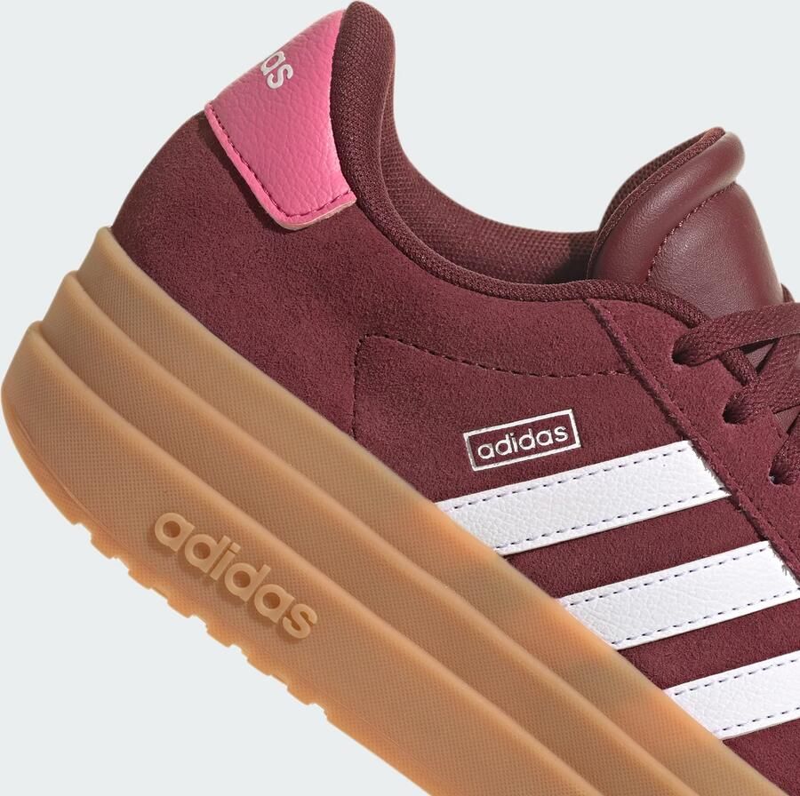 Adidas Sportswear VL Court Bold suède sneakers donkerrood wit Suede 35 1 2 - Foto 6
