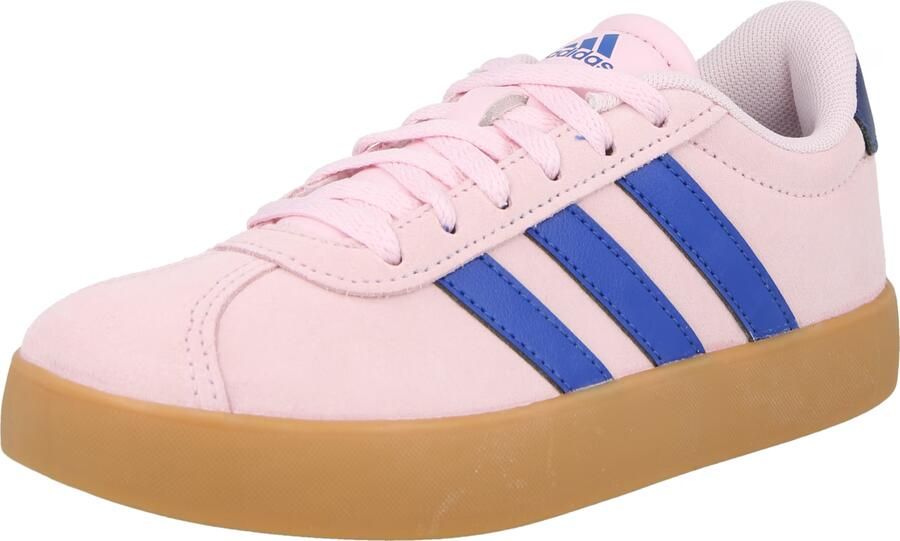 Adidas VL Court 3.0 K unisex kinder sneaker suède KI9492 royal blue clear pink - Foto 12