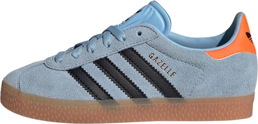 Adidas Originals Gazelle Children Clear Sky Core Black Solar Orange Clear Sky Core Black Solar Orange - Foto 4