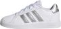 Adidas Sportswear Grand Court 2.0 sneakers wit zilver Imitatieleer 28 1 2 - Thumbnail 4