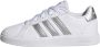 Adidas Sportswear Grand Court 2.0 sneakers wit zilver Imitatieleer 35 1 2 - Thumbnail 4