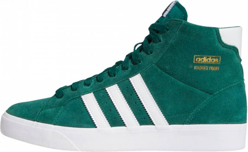 Adidas Originals Basket Profi suede sneakers groen wit -