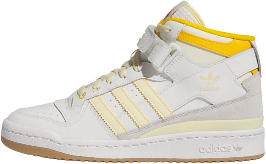 Adidas Originals Forum Mid Sneaker Basketball Schoenen cloud white crew yellow gum3 maat: 46 beschikbare maaten:41 1 3 42 43 1 3 44 2 3 45 1 3 4