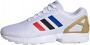 Adidas Originals ZX FLUX Heren Sneakers Sport Casual schoenen Wit FV7918 - Thumbnail 4