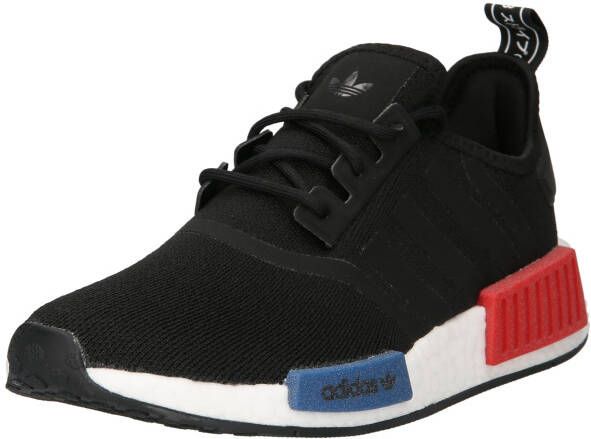 Adidas Originals Nmd_R1 Zwarte Stoffen Sneakers met Rode en Blauwe Inzetstukken Black - Foto 10