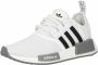 Adidas Originals Nmd_R1 Primeblue Witte Sneakers met Zwarte Inzetstukken White - Thumbnail 4