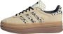 Adidas Gazelle Bold Cream Black Leopard Beige Heren - Thumbnail 4