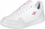 Adidas Originals NY 90 Schoenen Cloud White Solar Red Blue Bird Dames - Thumbnail 4