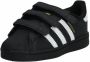 Adidas Originals Superstar CF1 Kinderschoenen Kinder Sneakers met klittenband Zwart EF4843 - Thumbnail 11