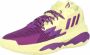 Adidas Dame 8 Schoenen Sportschoenen Volleybal Indoor geel paars - Thumbnail 4