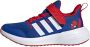 Adidas Sportswear x Marvel FortaRun Spider- 2.0 Cloudfoam Sport Running Schoenen met Elastische Veters en Klittenband Kinderen Blauw - Thumbnail 3