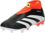 Adidas Predator League Laceless FG Core Black Cloud White Solar Red- Core Black Cloud White Solar Red - Thumbnail 4