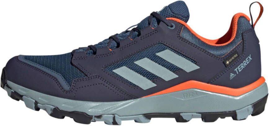 Adidas Performance Terrex Tracerocker 2.0 Goretex wandelschoenen donkerblauw grijs oranje - Foto 4