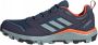 Adidas Performance Terrex Tracerocker 2.0 Goretex wandelschoenen donkerblauw grijs oranje - Thumbnail 4