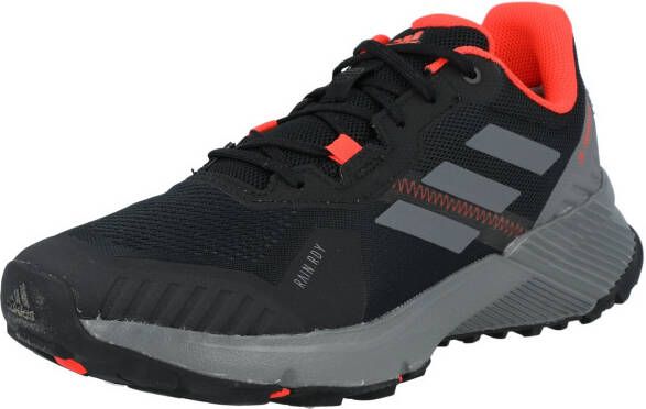 Adidas Terrex Soulstride RAIN.RDY Trail Running Schoenen Core Black Grey Six Solar Red Dames - Foto 4