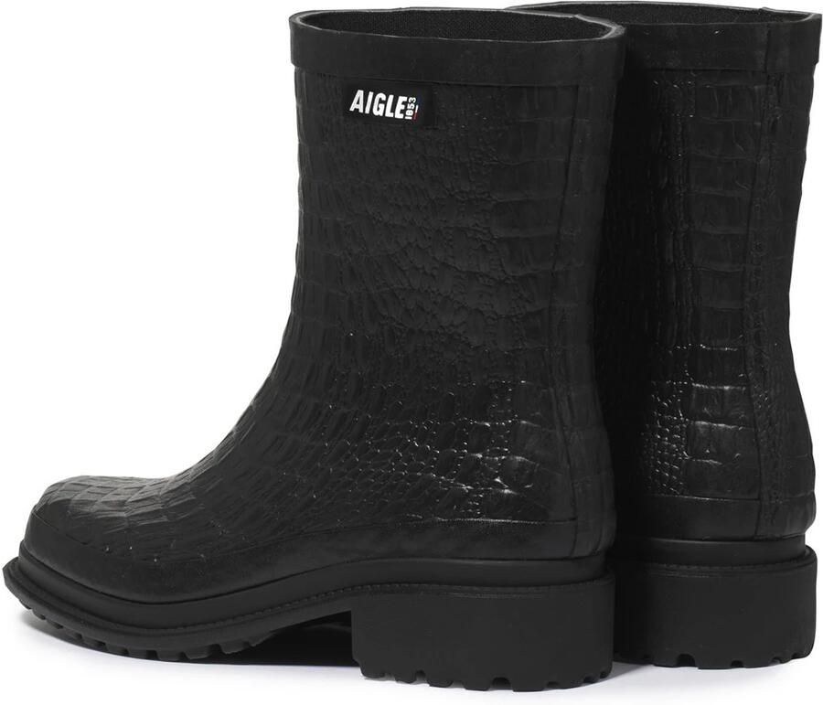 AIGLE Enkellaarsjes zwart wit - Foto 3