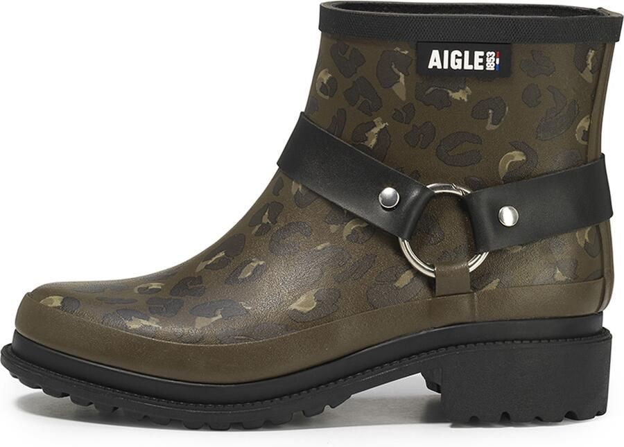 AIGLE Regenlaarzen 'Macadames' kaki olijfgroen zwart