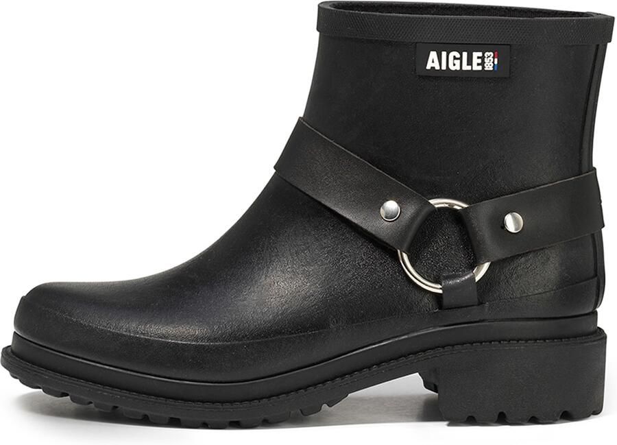 AIGLE Regenlaarzen 'Macadames' zwart wit