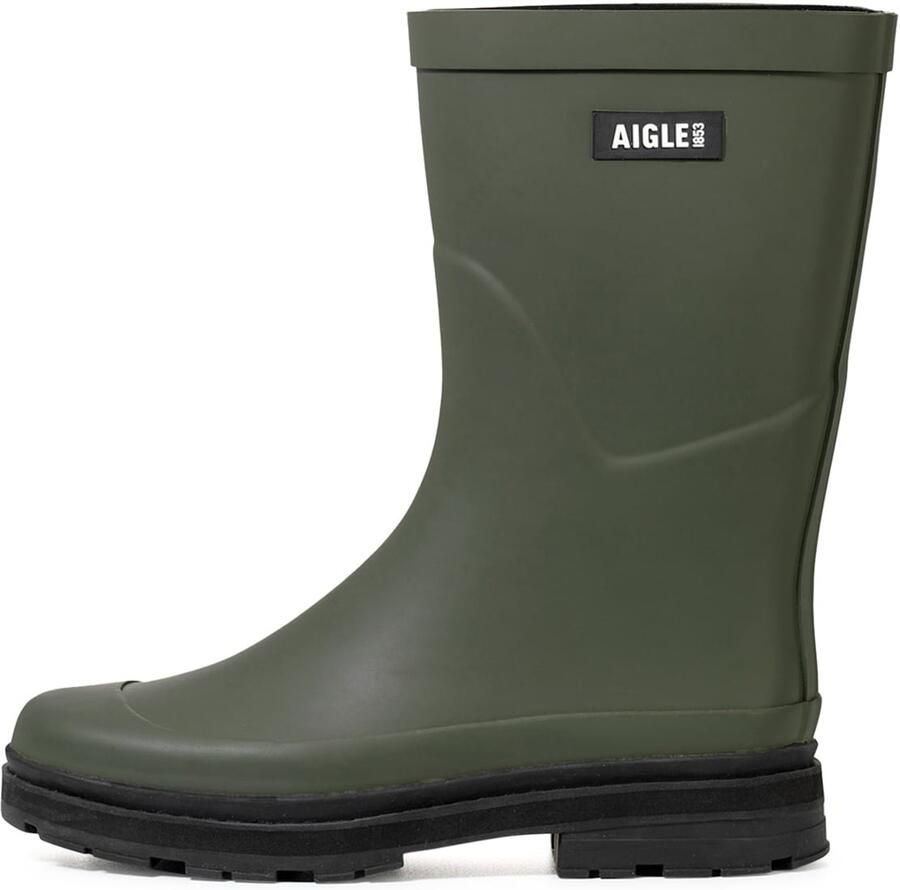 AIGLE Regenlaarzen 'Mid Rain' kaki