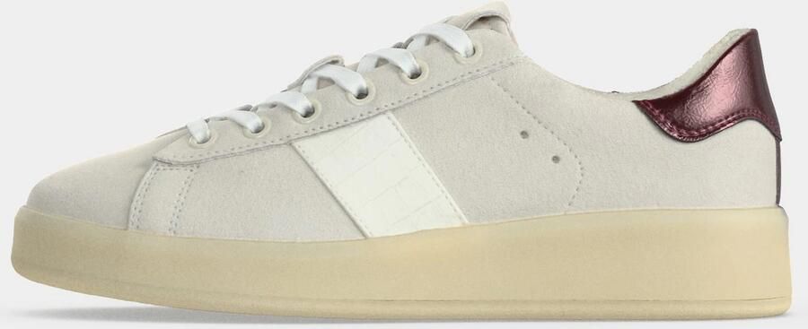 ALDO Sneakers laag 'ADREI' wijnrood wit offwhite