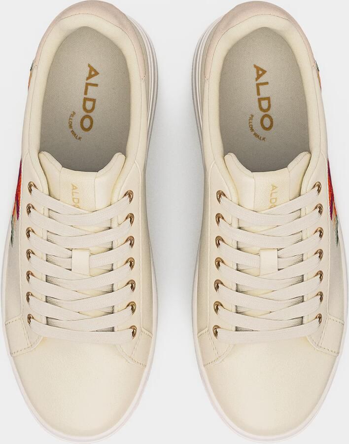 ALDO Sneakers laag 'GLENORAN' donkeroranje pink vuurrood offwhite - Foto 2