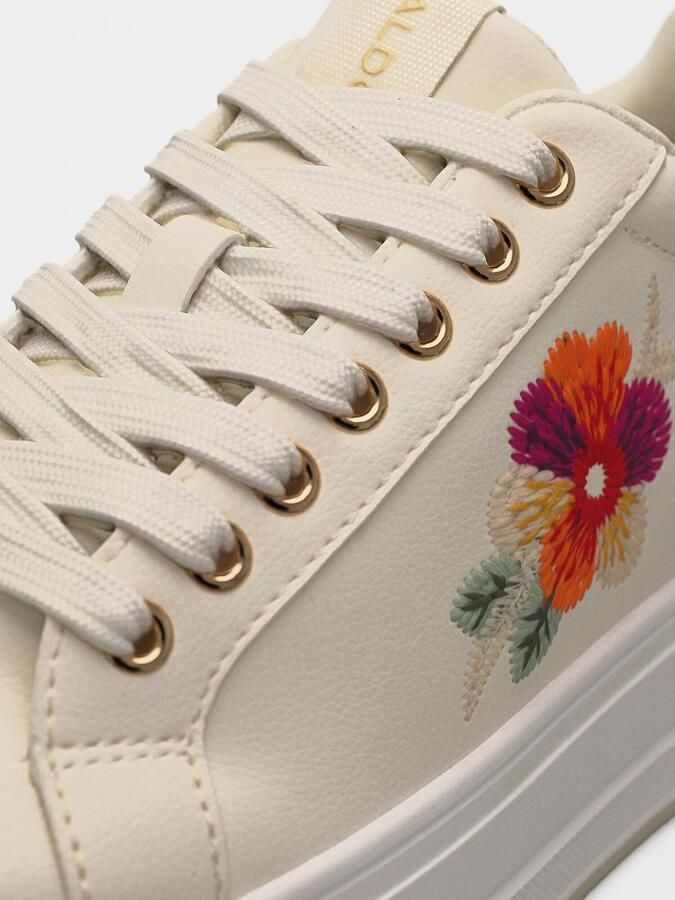 ALDO Sneakers laag 'GLENORAN' donkeroranje pink vuurrood offwhite - Foto 3