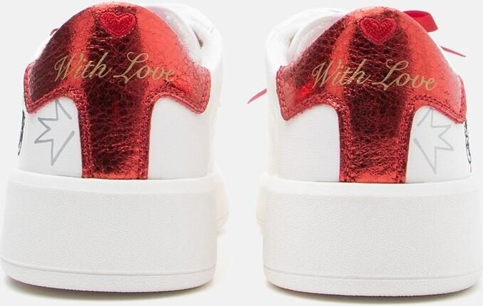 ALDO Sneakers laag 'LOVE' groen rood wit - Foto 5