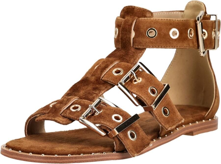 Alma En Pena Sandalen met riem beige bruin