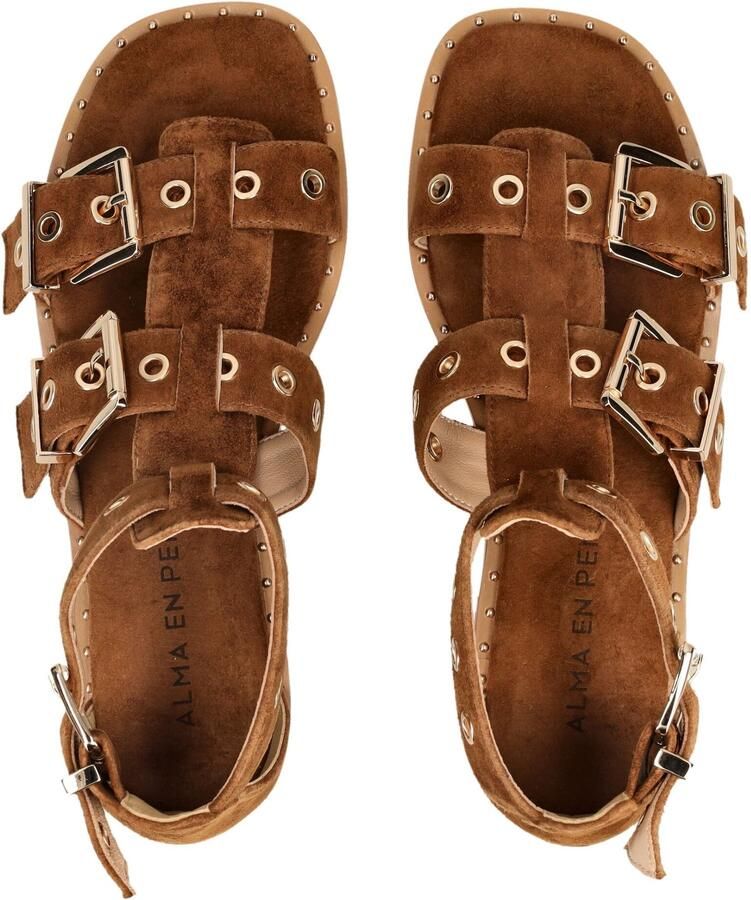 Alma En Pena Sandalen met riem beige bruin - Foto 2