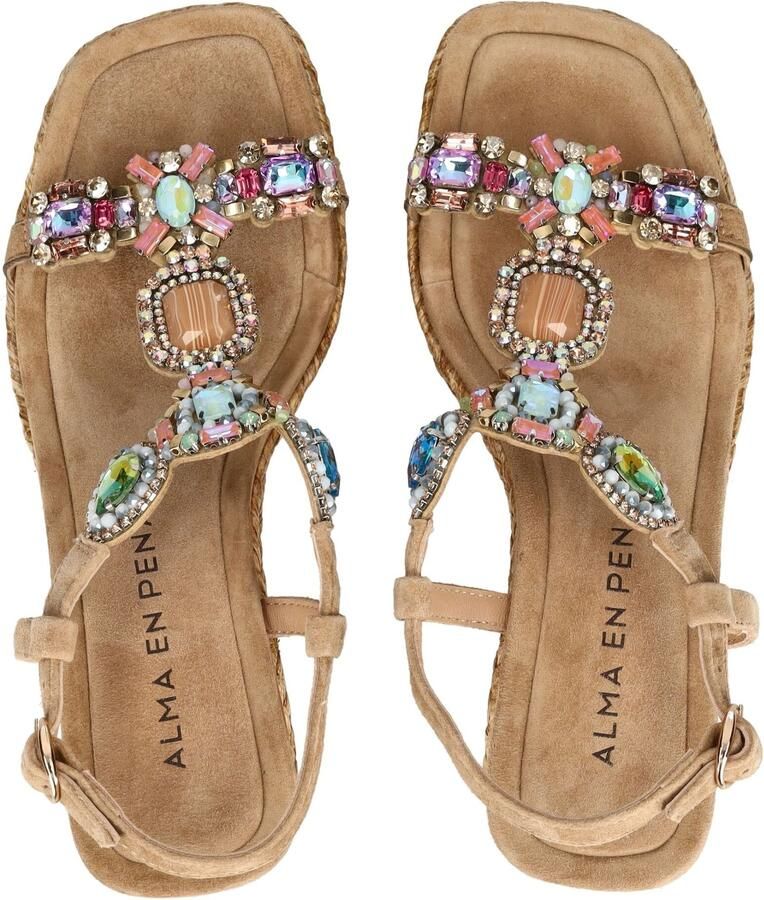 Alma En Pena Sandalen met riem sand mintgroen lila rosa - Foto 2