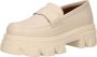 ALOHAS Cream Leather Loafers Trailblazer Style Beige Dames - Thumbnail 2