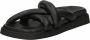 ALOHAS Slip On Kruis Sliders Black Dames - Thumbnail 3