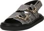 ALOHAS Harper Soft Grey Leren Sandalen Gray Dames - Thumbnail 3