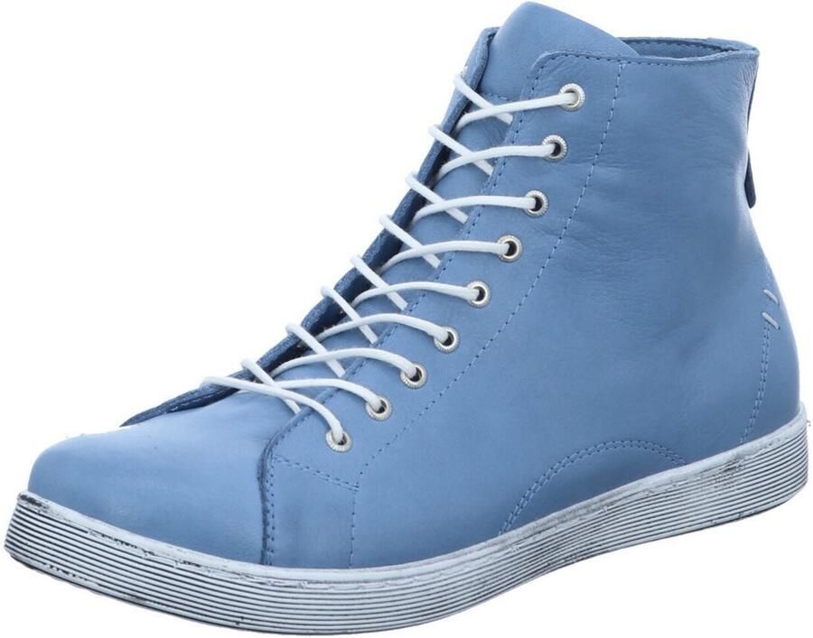 ANDREA CONTI Sneakers hoog 'Sneaker High Damen 0341500 398 Echtleder in blau' blauw - Foto 4