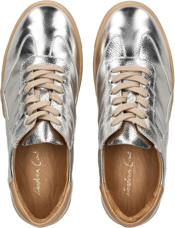 ANDREA CONTI Sneakers laag camel zilver - Foto 2