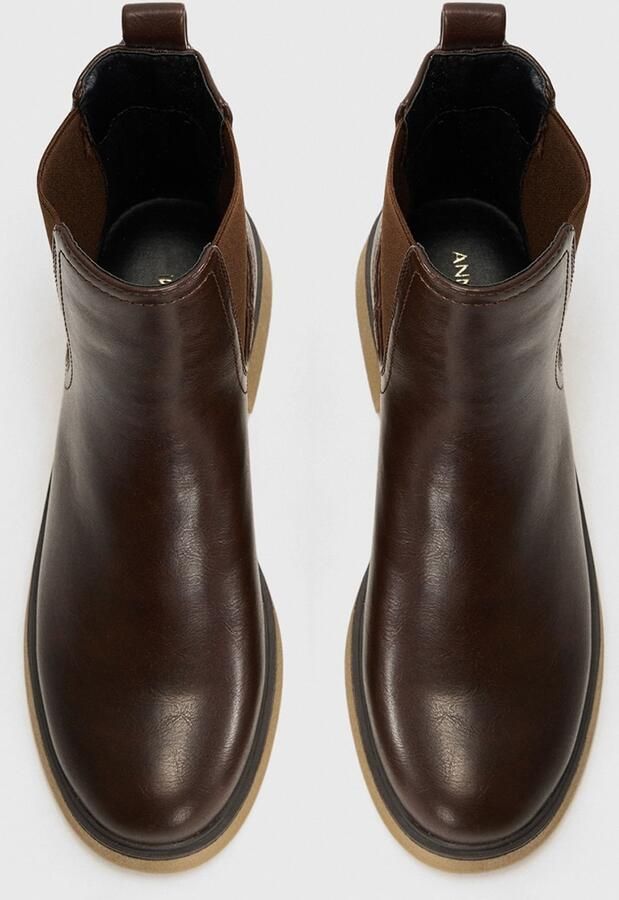 Anna Field Chelsea boots donkerbruin - Foto 4