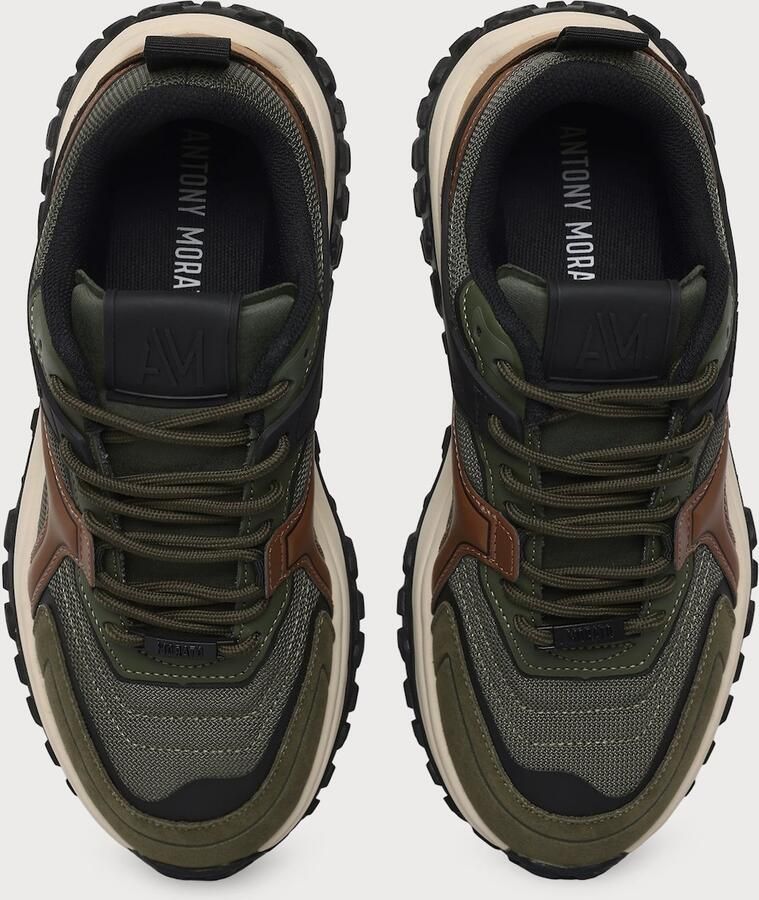 ANTONY MORATO Sneakers laag 'ALAIN' chocoladebruin groen zwart - Foto 2