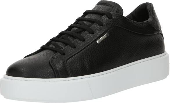 Antony Morato Leren sneakers met labeldetail model 'ARTEM IN TUMBLED LEATHER'