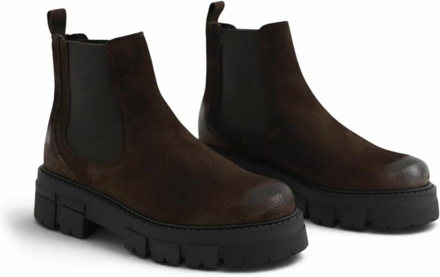 Apple of Eden Chelsea boots 'CALIFORNIA' chocoladebruin - Foto 4
