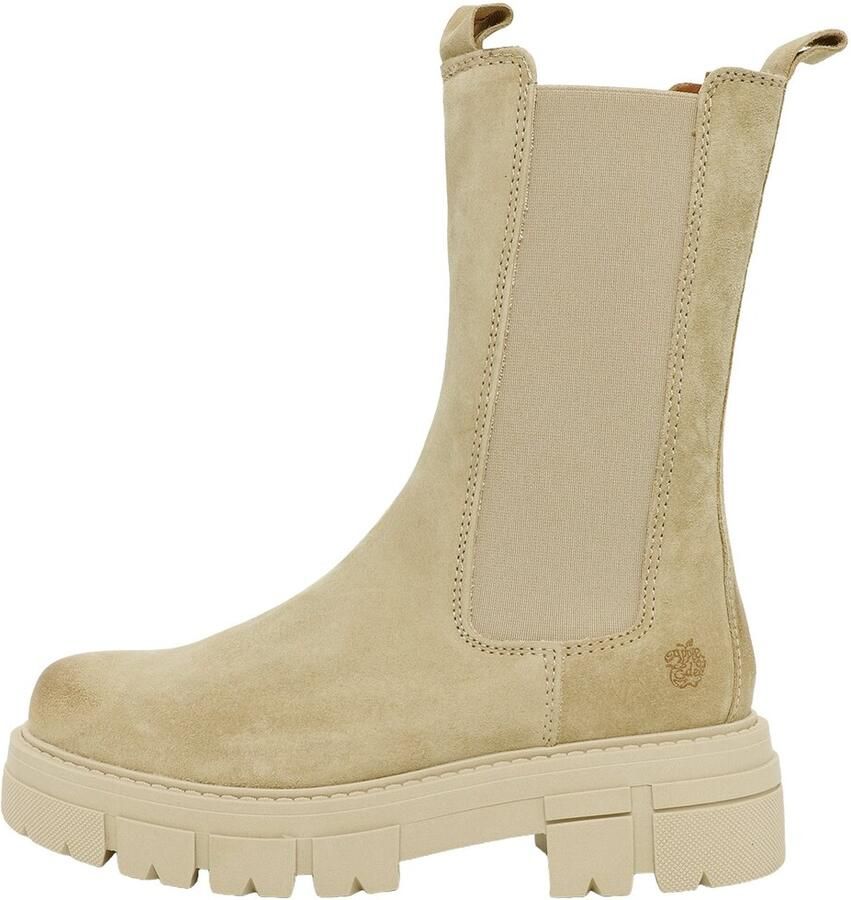 Apple of Eden Chelsea boots 'CHER' beige