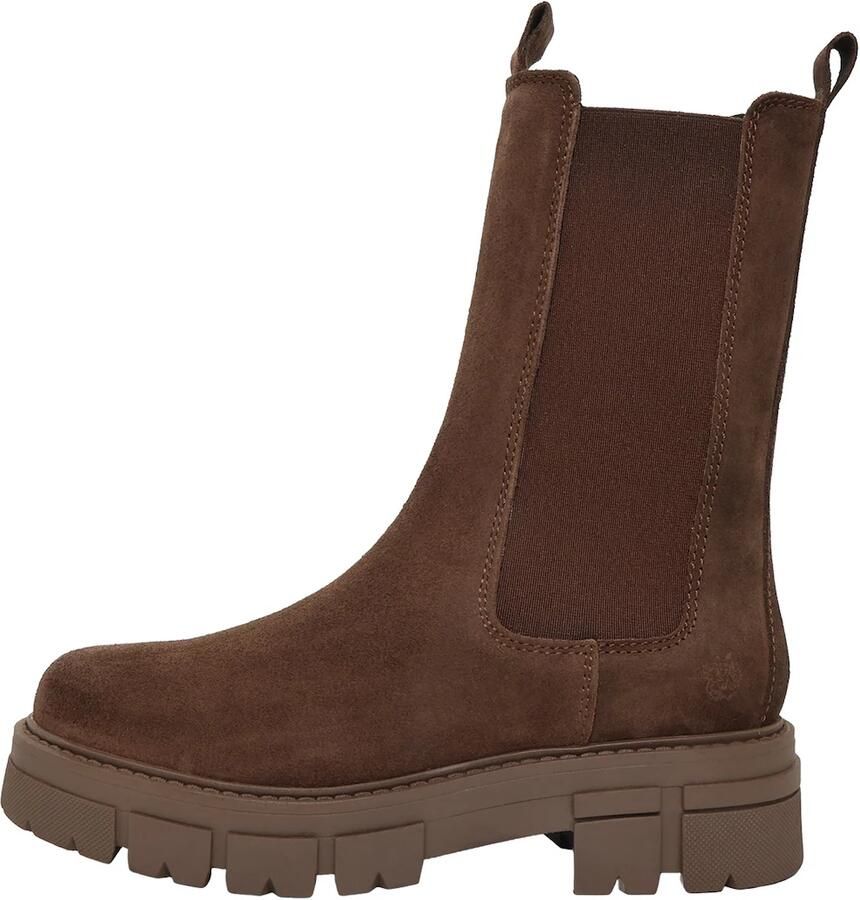 Apple of Eden Chelsea boots 'CHER' chocoladebruin