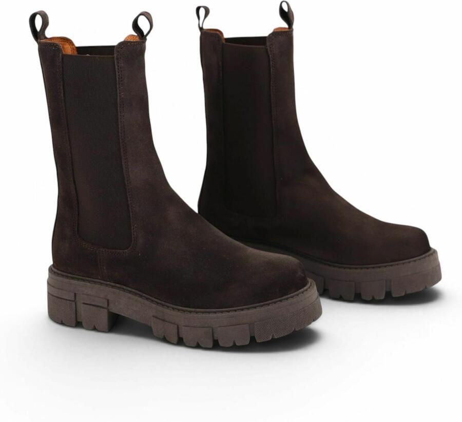 Apple of Eden Chelsea boots 'CHER' donkerbruin - Foto 2