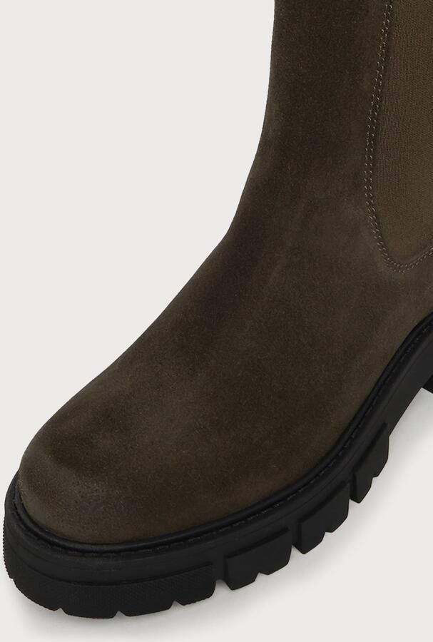 Apple of Eden Chelsea boots 'CHER' donkergroen - Foto 3