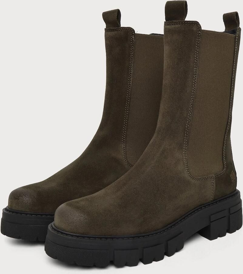 Apple of Eden Chelsea boots 'CHER' donkergroen - Foto 2