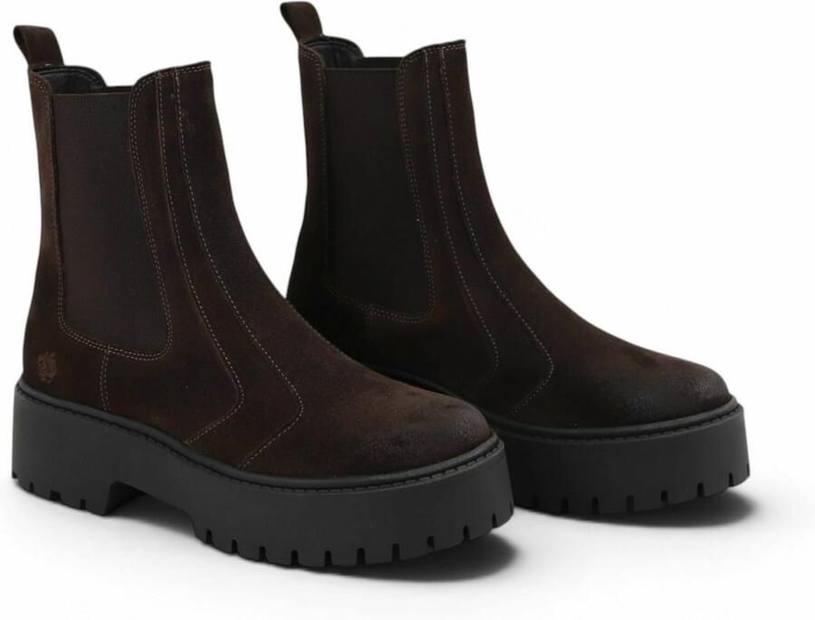 Apple of Eden Chelsea boots 'CLAYTON' chocoladebruin - Foto 5