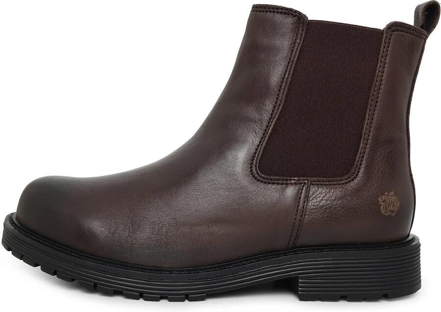 Apple of Eden Chelsea boots 'STELLA' chocoladebruin