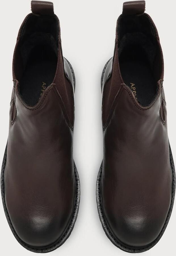 Apple of Eden Chelsea boots 'STELLA' chocoladebruin - Foto 4