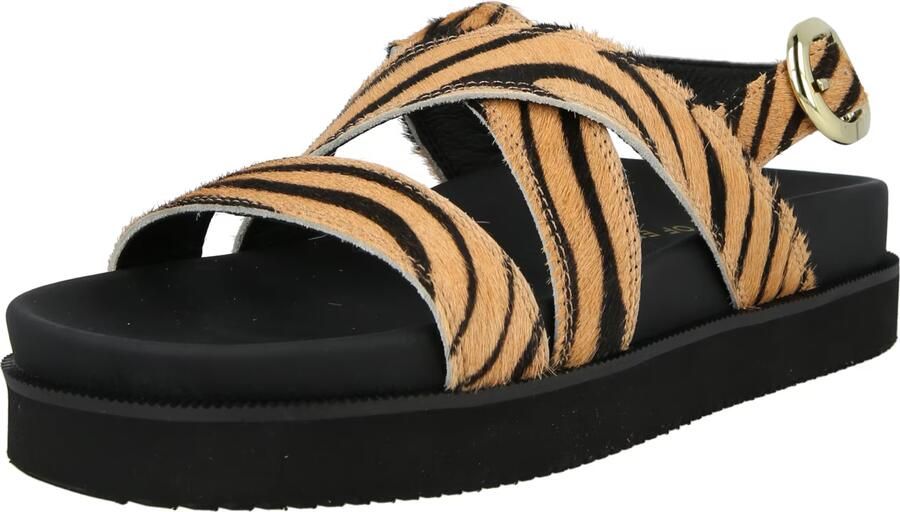 Apple of Eden Sandaal 'REESE 80' camel zwart